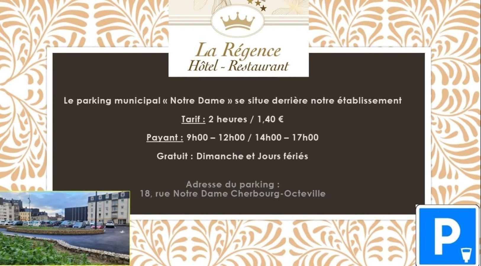 Logis Hotel Restaurant La Regence Cherbourg-en-Cotentin Exterior foto